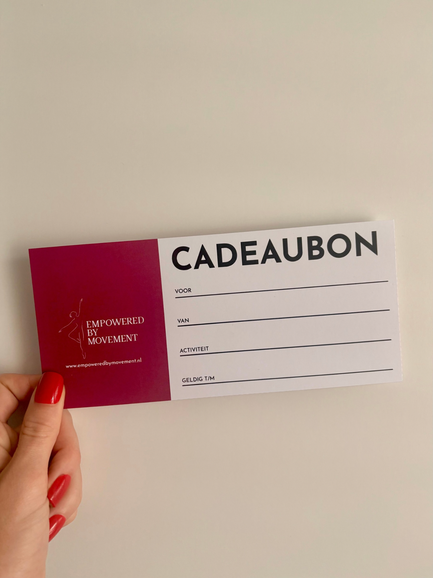 Empowered by Movement cadeaubon